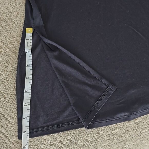 Lululemon Modal Silk Side Slit Black Athletic Tank Top - Size XXS - Picture 7 of 11